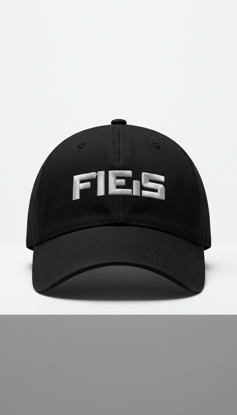 Meme Text Black Cap Embroidered